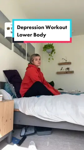 Reply to @honkifurhoary  lower body edition. You can add a heavy book or plant to the first exercise ❤️ #Fitness #depressionanxiety #MentalHealth