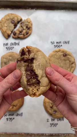 cookie science 👩‍🔬🔬 #cookiedough #bakersoftiktok #chocolatechipcookies. (inspired by @Tastemade’s recent cookie vid!)