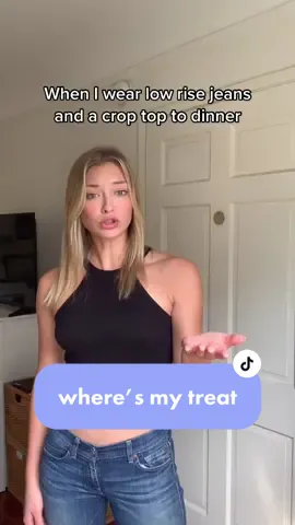 It really takes some guts 😅 #lowrisejeans #croptops #wheresmytreat