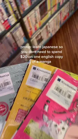 committment is picking up a new language so you can save $12 per volume of manga