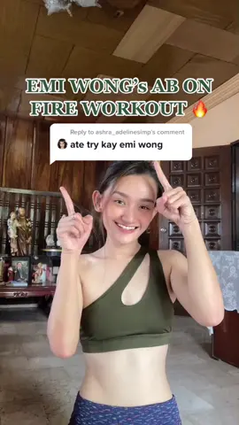 Reply to @ashra_adelinesimp #Fitness #workout #emiwong #abworkout #tiktokph #fyp #foryou