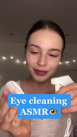 Eye cleaning ASMR👁 New YouTube video out now!!💓 Link in bio✨ #asmreye#asmrrelax#asmrsounds#asmrtingles#asmreyeexam#asmrcleaning#asmrbelle#fyp#fypage