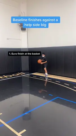 Try these moves when driving baseline against a help side big! #basketball #basketballchallenge #basketballtraining #hoopsathome