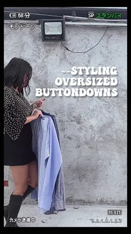 POV: Your mom fr. the 90s styling oversized buttondowns #Styling #fypシ #buttondown #fashion