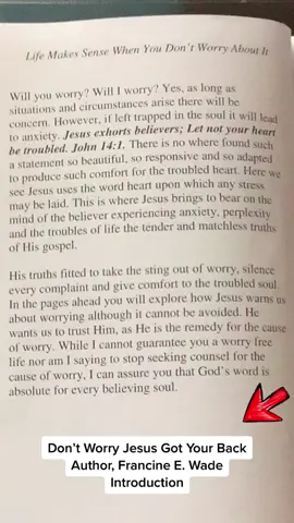 Don’t Worry Jesus Got Your Back #Amazon #Christiantitok #powerfulmotivation