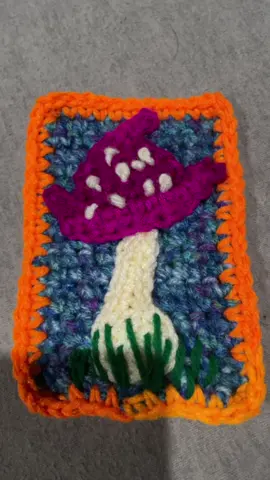 Crocheted mushroom patches #mushroom #crochetersoftiktok #crochet #patch #fyp