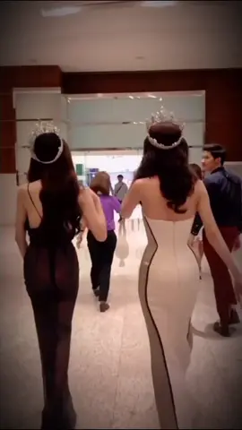 Nữ hoàng và Công chúa❤🥰 #huonggiang #yoshirinrada🇹🇭 #missinternationalqueen2018 #missinternationalqueenthailan2018 #giangtrinhofficial