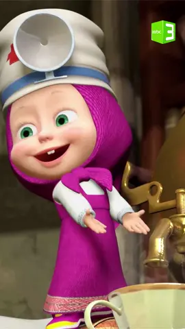 ماشا الطبيبة تحاول علاج الدب المريض  #MBC3