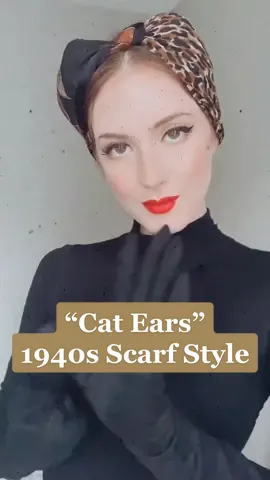Here’s a fun way to incorporate a vintage scarf style into your Halloween costume! 🐆 #halloweenlook #halloweencostume #tiktokhalloween #vintagestyle #vintagestylecheck #vintagegirls #vintagetiktok #vintagelook