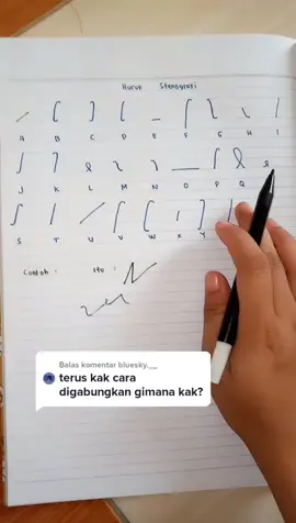 Balas @bluesky.__  Silahkan dicoba nulis gais, untuk aturan selanjutnya divideo selanjutnya juga ya #stenography #stenografi