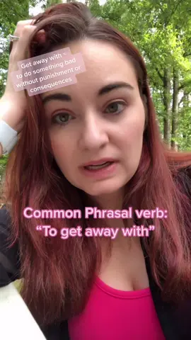Phrasal verb lesson: “to get away with” 🥷 #phrasalverbs #phrasalverb #learnenglish #englishteacher #hablaingles #englishvocab #englishisfun #inglés