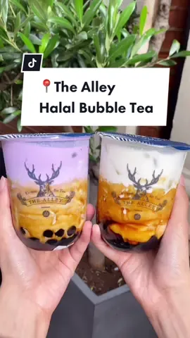 @thealleyuk is halal certified and their bubble tea is AMAZING 🤩🥰 #halal #bubbletea #boba #halalfood #bubbletealondon #halalfoodlondon #thealley