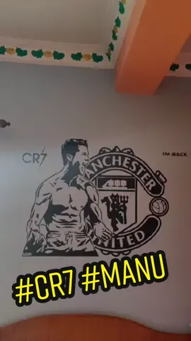 Cristiano Ronaldo #CR7 #manchesterunited Decorate your room wall with CR7 Manchester united logo  DM us at instagram  #wsn #wsnsticker #football