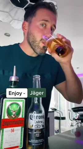 Jäger-rona bomb 🥃💣 #jagerrona #corona #jagerbomb #jagermeister #beershot #levelup #BOSSMoves