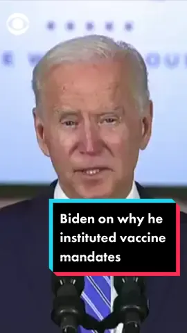 Biden says he moved towards vaccine mandates because there “is no other way to beat the pandemic” #news #biden #covid #vaccine