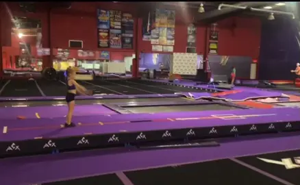 Front walkover roundoff back handspring…..always room for improvement and she’s getting it @logan_padgett_!!!! #SoundcoreGoForGold #fyp #cheer #skills