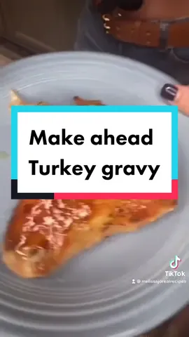 Recipe in comments! Make ahead Turkey gravy! #turkeygravy #thanksgiving #thanksgivingrecipes
