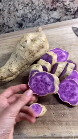 EAT YOUR PURPLE SWEET POTATOESSSS 💜🍠 #purplesweetpotato #eatyourvegetables