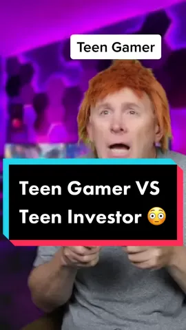 Teen Gamer VS Teen Investor!😳 #LearnOnTikTok #gamer #investor #NFT #fortnite