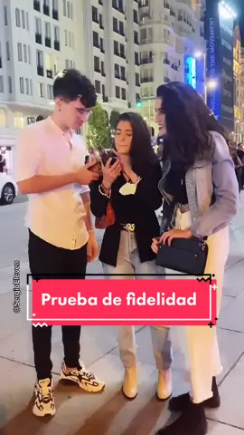 Prueba de fidelidad 🤔 P2 en IG: SergioEleven ❤️ #infiel #entrevistasgraciosas #relacion #amigas
