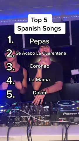 Top 5 Spanish Songs!🔥 #dj #spanish #music #twerk #djtiktok