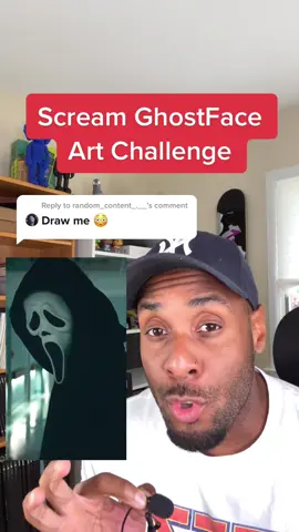 Reply to @random_content_.__  How To Draw Scream Ghost Face #halloween #scream #ghostface #drawing #draw