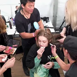 Gigi Hadid backstage at Isabel Marant fall/winter 2019/20 😫 | #gigihadid #isabelmarant #backstage #fashionshow #SuperModel #foryoupage #fyp