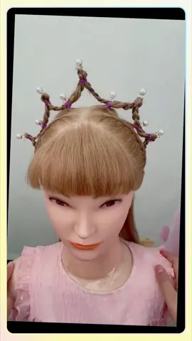 Do you like the big crown hairstyle? #fyp #foryou #crownhairstyle #girlhairstyle #hairstyle #beauty