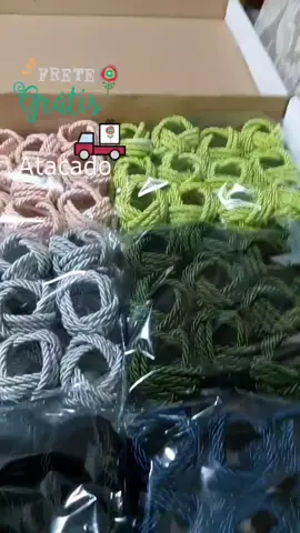 porta guardanapo de cordão são Francisco prontinho para serem entregue! Preço especial no ATACADO com frete grátis acima de 80 peças. #Atacado #portaguardanapos #cordão #mesaposta