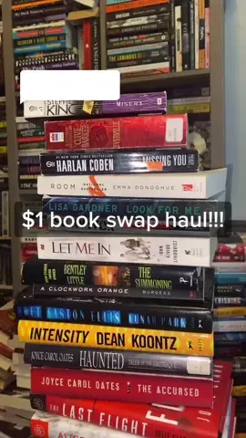 Reply to @ughhnother my book haul from the dollar book swap!! #BookTok #bakerreads #bookhaul #horrorbooks #thrillerbooks