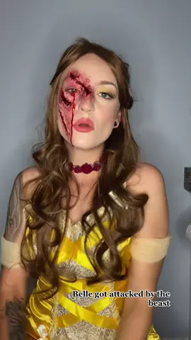 FAKE BLOOD!🌹🥀 #beautyandthebeast #sfx #madatdisney #makeup #foryou #fyp #belle #beast #MakeItCinematic #IKnowWhatYouDid #halloween #like #princess