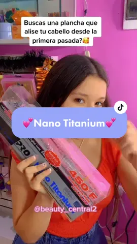 Alisa desde la primera pasada🤯 nueva plancha Nano Titanium 🥰 #beautycentral #planchadecabello #enviosnacionales #peru #viral #fypシ #xyzbca #tienda