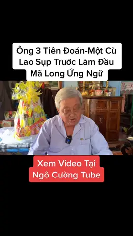 Ông 3 Tiên Tri -3 Tiếng Sấm Nổ Cù Lao Sụp Trước