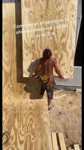 El primo tachuela se cansó a medio día pero lo yebe acomer 😭 #construction #framing #sleepy #ojasdeplywood #constructionworker #construccion