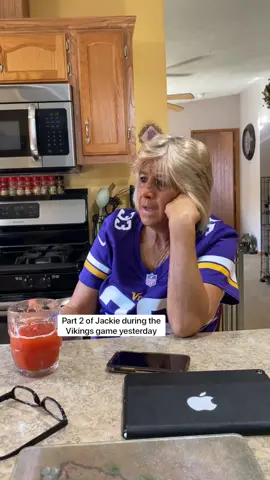 Part 2 of Jackie watching the @vikings vs. @Carolina Panthers game yesterday. #fyp #foryoupage #foryou #nfl #football #vikings #panthers