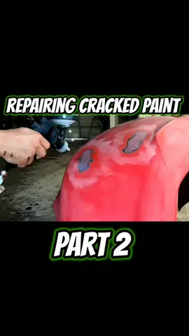 Repairing cracked paint part 2. follow my YouTube channel for over 150 how to videos to help you with your repair. #autopaint #paintandbody #autobody