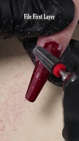 Part 2:Remove directly with nail drill 💅🤔#bornpretty #rednails #nailtips #naildrill #telenovelas #TargetHalloween #blacksparseries #myfinALLYmoment