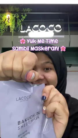 Siapa nih yang udah coba masker anti geser yang satu ini? 🤭💜 #lacoco