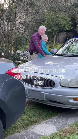 For anyone wondering, she did in fact make it to the car. 😂  She’s the strongest person I know. #fyp #grandparentsoftiktok #funny #Love