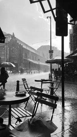 Pouring rain 💧💧💧#rain #blackandwhite #umbrella #walking