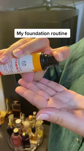 All and only body shop products used in this video #thebodyshop #fyp #vitamincskinboost #yorkshirerosefoundation #Kailiazaleafoundation
