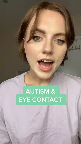 AUTISM & EYE CONTACT #actuallyautistic #neurodivergent #adhd #autism #adhdtiktok