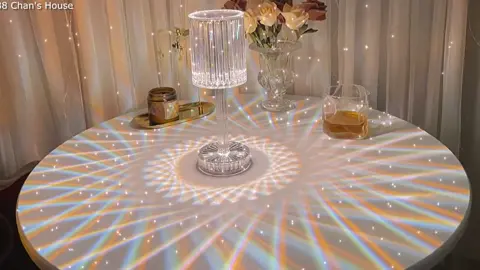 Đèn pha lê cảm ứng trang trí đẹp chill #denphale #trangtri #homedeocr #trangtrinhacua #thanhcongnghe #songao #songaotainha #bikipsongao #ledlights