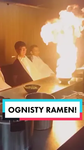 Płonący ramen w Japonii 🔥#pyszne #jedzenie #japonia #ramen #food #ogień #japan #fire #mniam