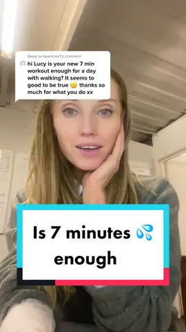 Reply to @fayemoss1 Is 7 Minutes enough ? #7minutes #7minuteworkout #lucyssquad
