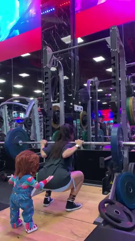 Chucky coming through 😂#PradaBucketChallenge #KFCSecretMenuHacks #squat