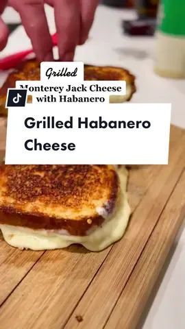 Grilled Habanero cheese #Habanero #grilledcheese #cheese #vegetarian #foodtiktok #tiktokfood #foodies #food #cookingtiktok #hexclad #foryou #fyp #yum