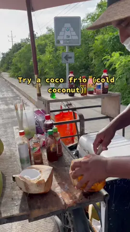 yes add the tajin 😋#latinasbelike #frutafresca #TravelMemories #coconut #cocofrio
