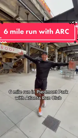 6 mile run in Piedmont Park with Atlanta Run Club! #runners #runningtiktok #Running #atlanta #fitnesstiktok #atlantarunclub
