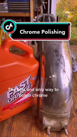 This is the best way to polish chrome #moto #chrome #chromepolish #polishing #rusty